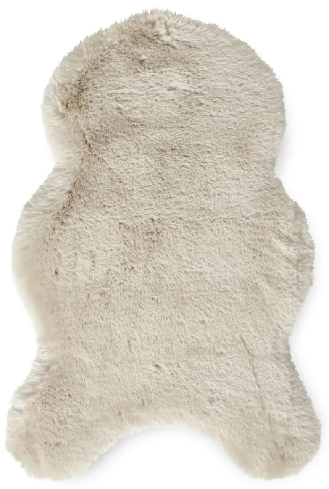 Kremowa syntetyczna skóra 60x90 cm Super Teddy – Think Rugs