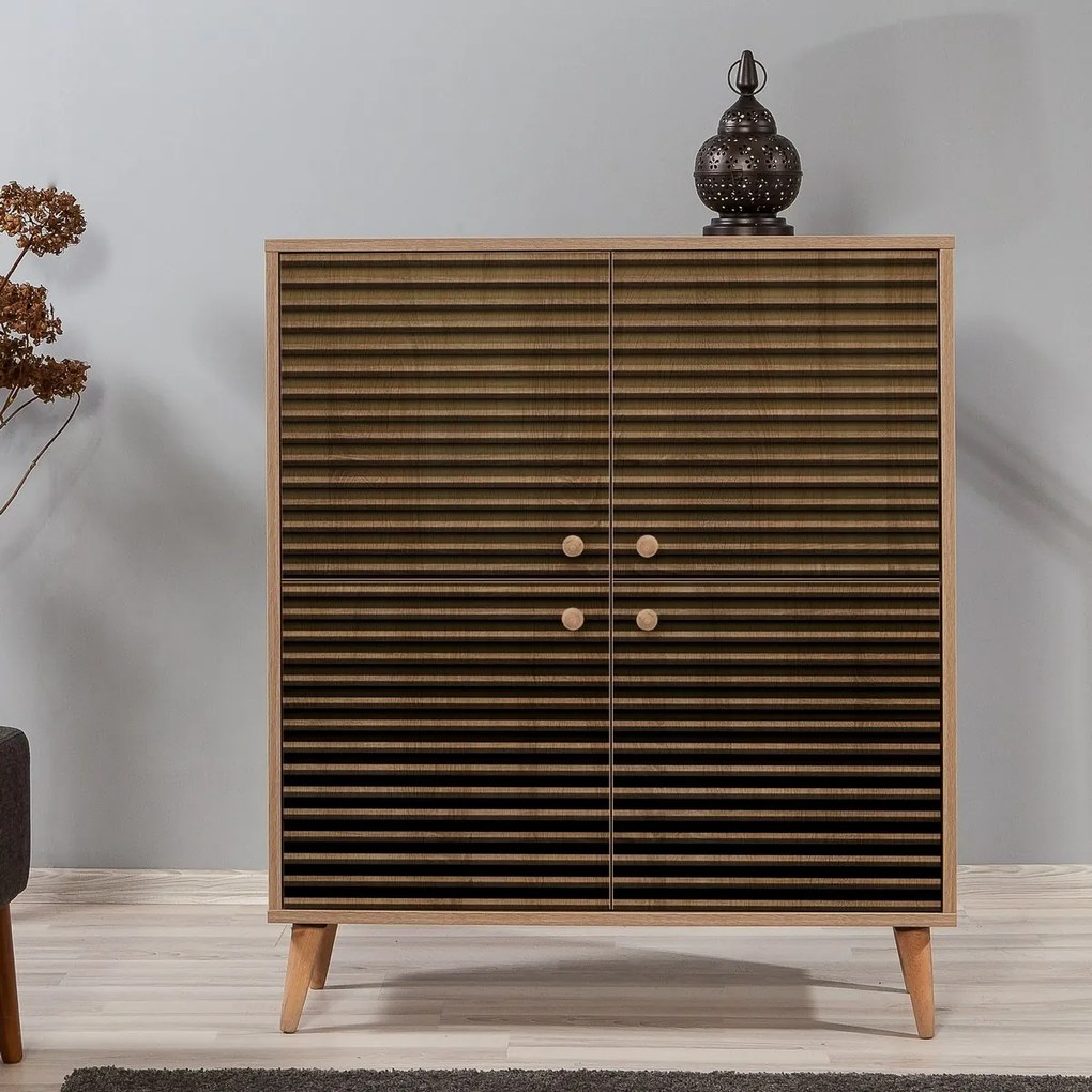 Szafka Mega Sonoma Oak Stripes II