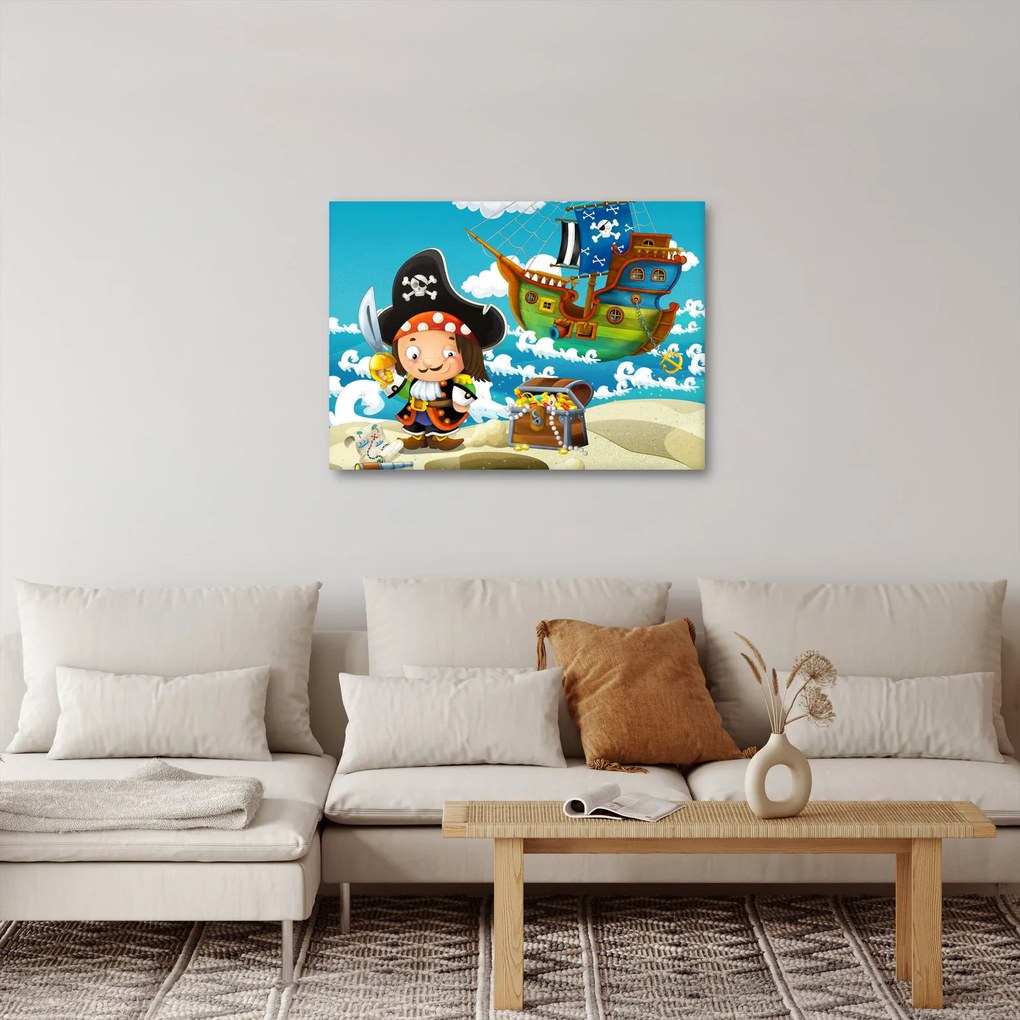 Obraz - Skarb piratów (70x50 cm)