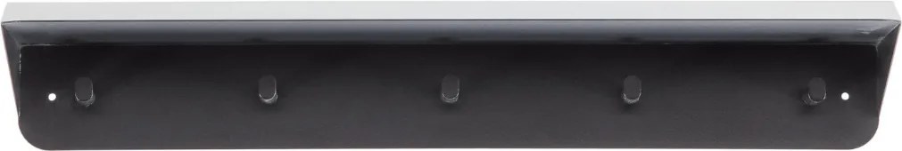 Metalowy wieszak ścienny KENAN 80 cm, czarny