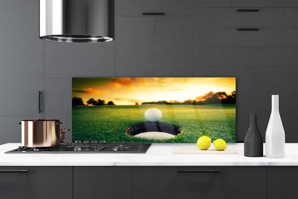 Panel Szklany do Kuchni Perfekcyjne Pole Golfowe