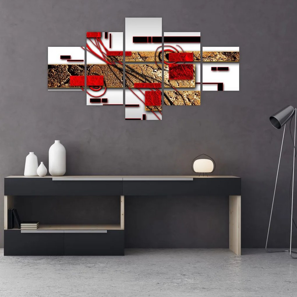 Obraz abstrakcji (125x70 cm)