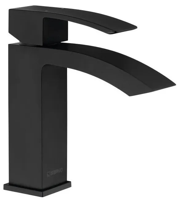 Sapho - Bateria umywalkowa GINKO 15,6 cm czarny mat