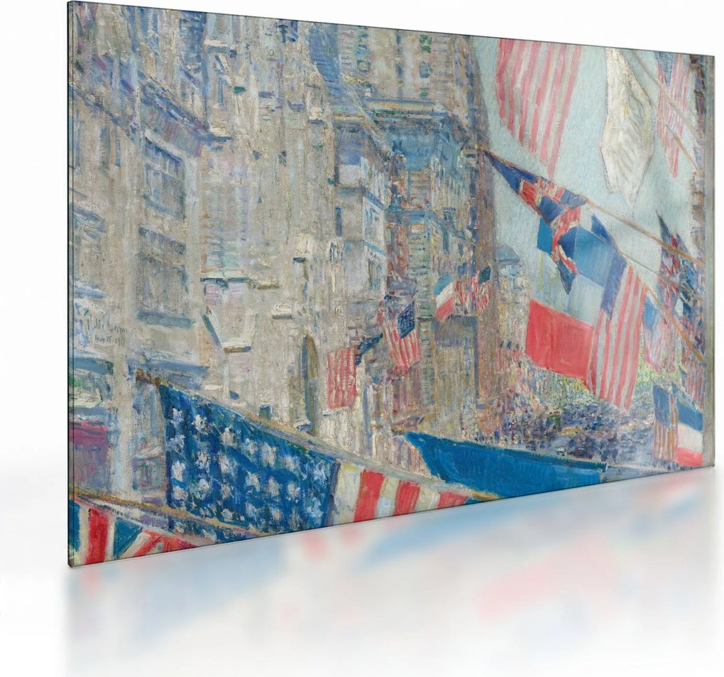 Obraz na szkle - Childe Hassam, Allies day, reprodukcje (70x50 cm)