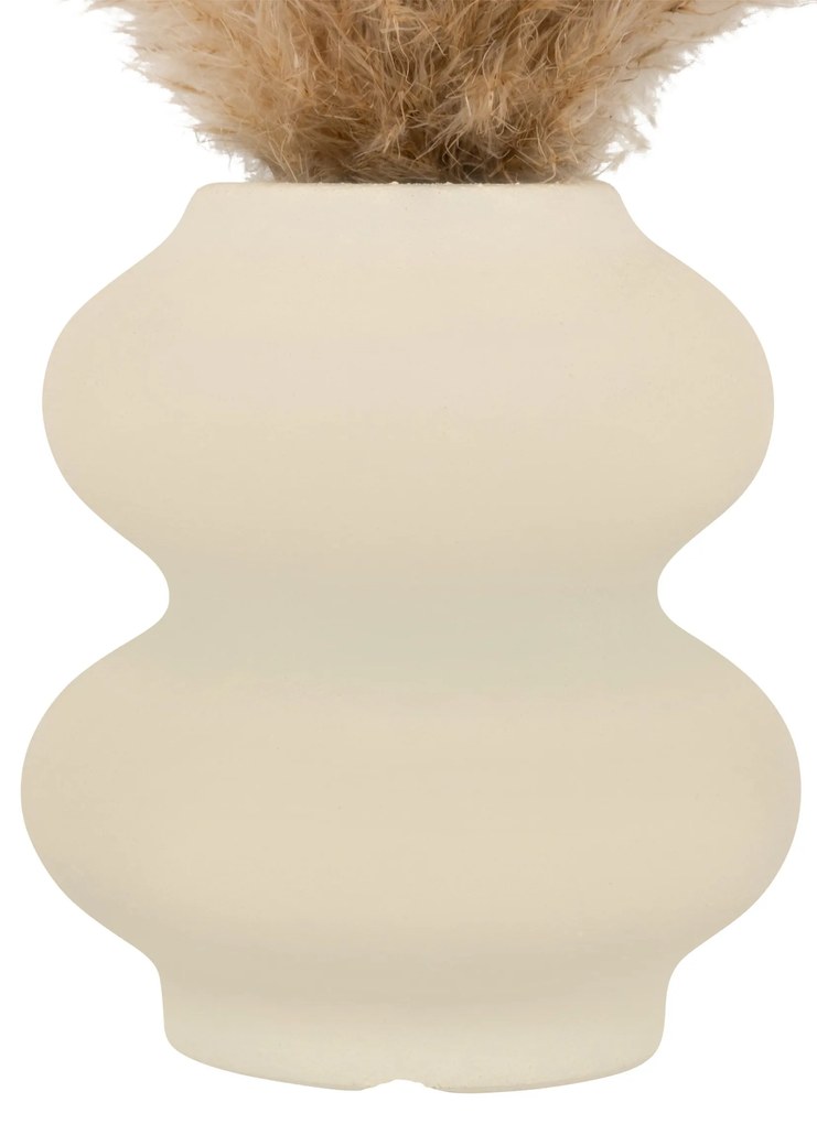 Kompozycja trawa pampasowa GLEN w ceramicznym wazonie, wys. 42 cm