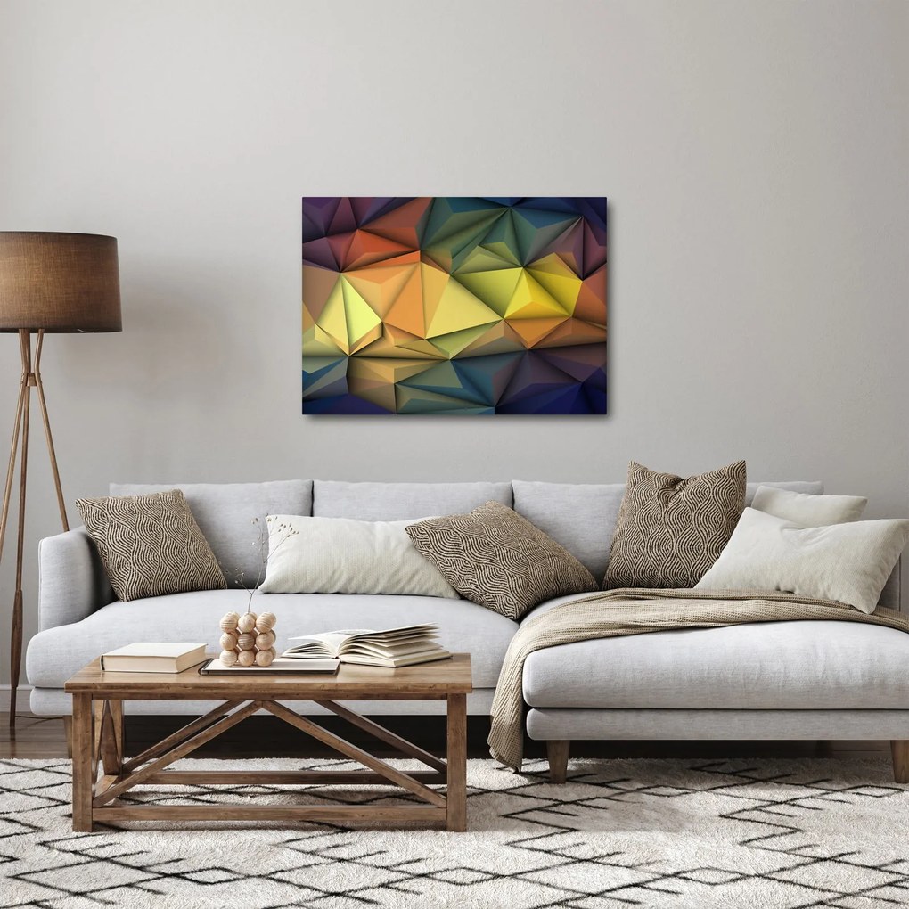 Obraz - Wielokątna abstrakcja 3D (70x50 cm)