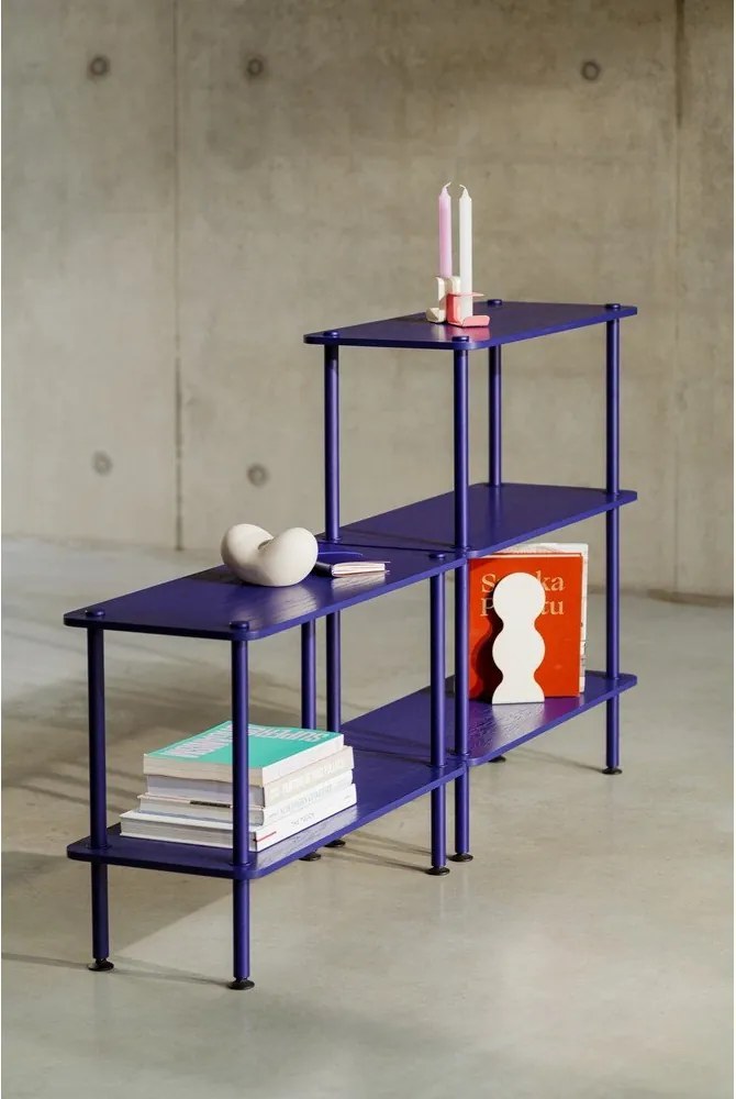 Czarny regał w dekorze dębu 80x54,5x35 cm Teidi – noo.ma