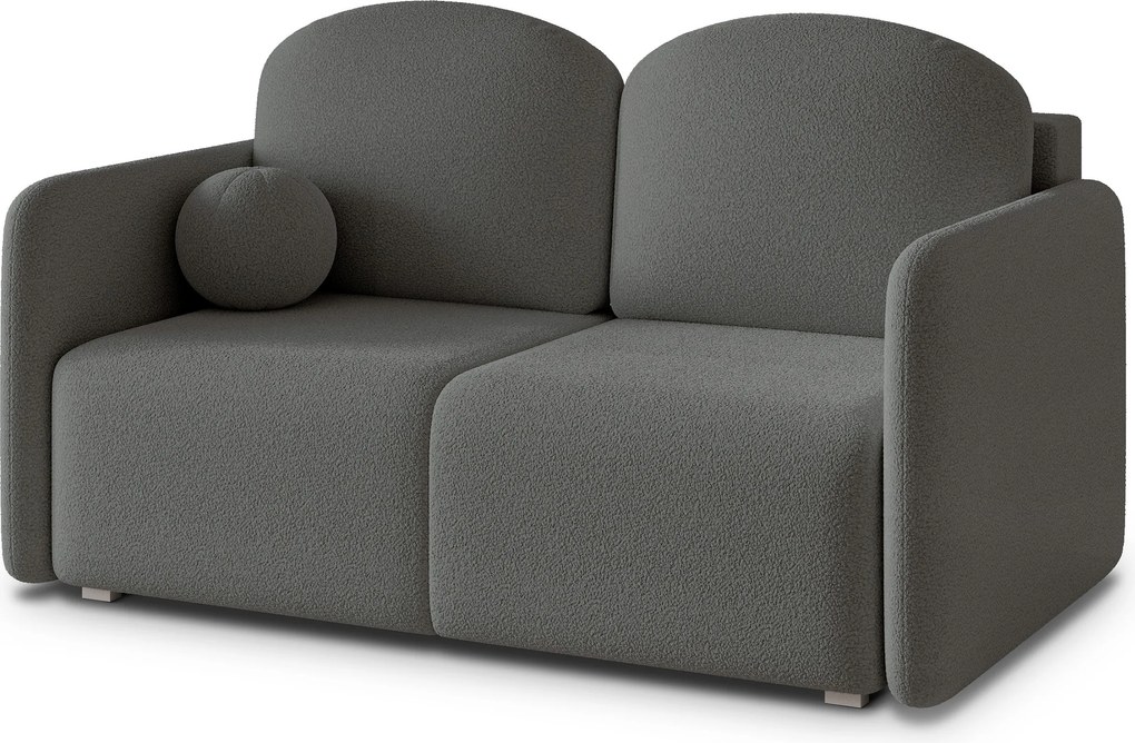 Masseno Sofa SUVI II z funkcją spania i pojemnikiem na pościel, Rozkładana sofa - Szary, QUELLE 92