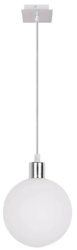Lampa wisząca w kolorze srebra ze szklanym kloszem ø 15 cm Oden – Candellux Lighting