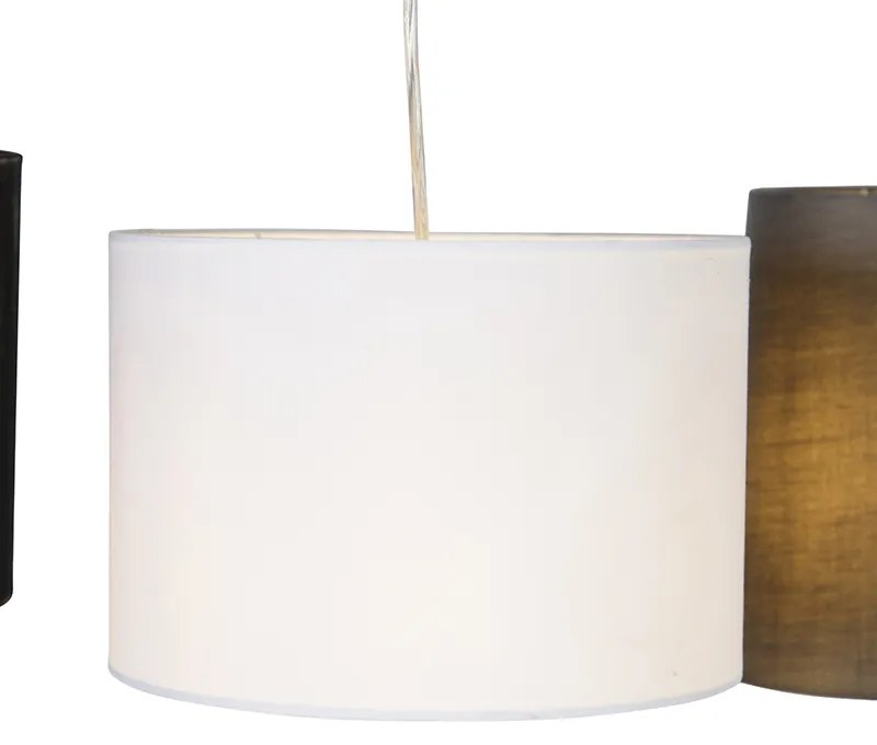 Rustykalna lampa wisząca stalowa 5-światłowa - Hermina Rustykalny / Vintage Oswietlenie wewnetrzne