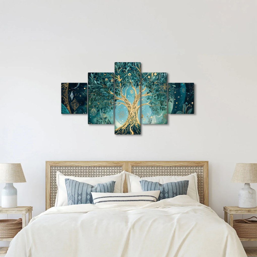 Obraz – Drzewo życia we wszechświecie (125x70 cm)