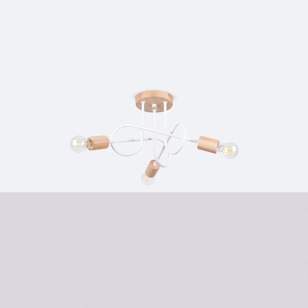 Żyrandol EMBER 3 biały SOLLUX LIGHTING