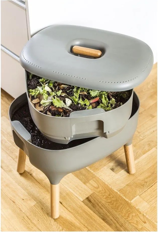 Beżowy kompostownik Urbalive – Plastia