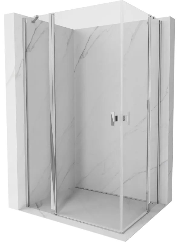Mexen Mist Duo kabina prysznicowa uchylna 110 x 80 cm, transparent, chrom - 8A4-110-080-01-00