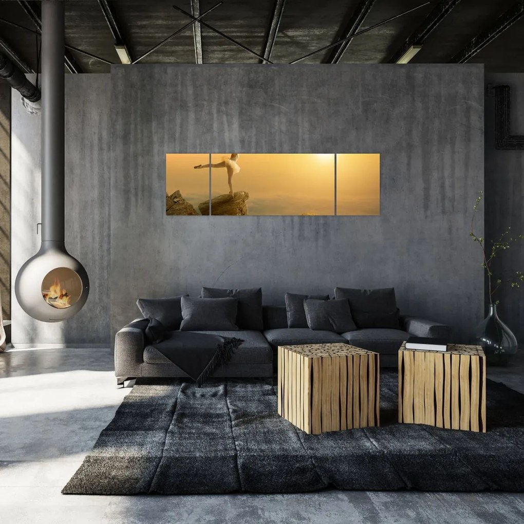 Obraz - Baletnica na skale (170x50 cm)
