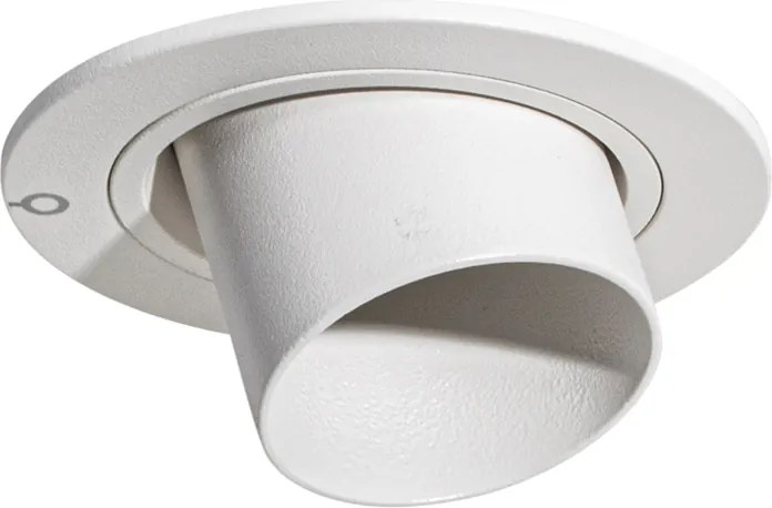 Nowoczesny podtynkowy reflektor biały GU10 35 mm okrągły, regulowany - Installa