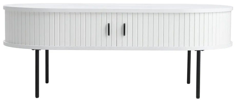 Biały stolik w dekorze dębu 60x120 cm Nola – Unique Furniture
