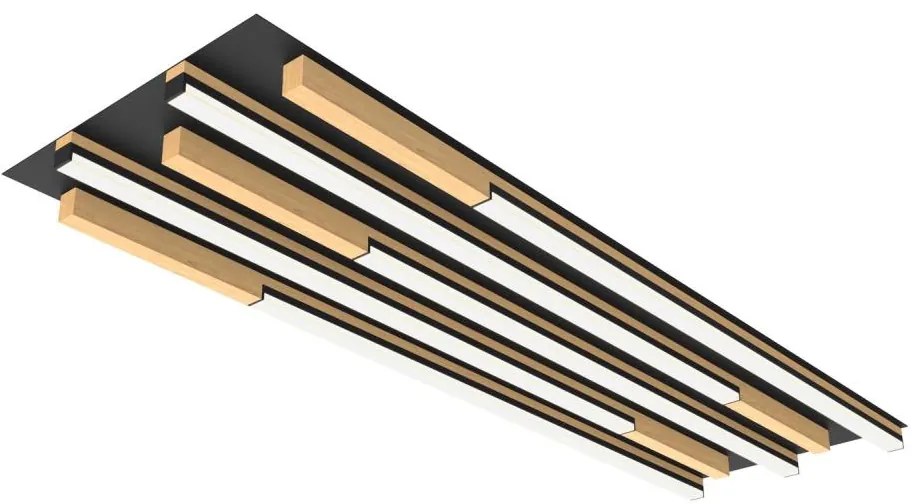 Wofi 9031-506L - LED 57W 230V ściemnialna lampa sufitowa PALERMO drewno