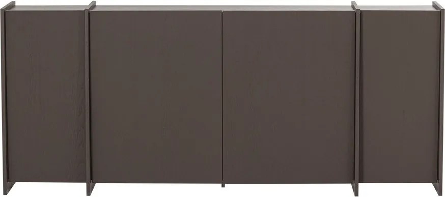 Ciemnobrązowa komoda w dekorze jesionu 200x85x44 cm Brock – WOOOD