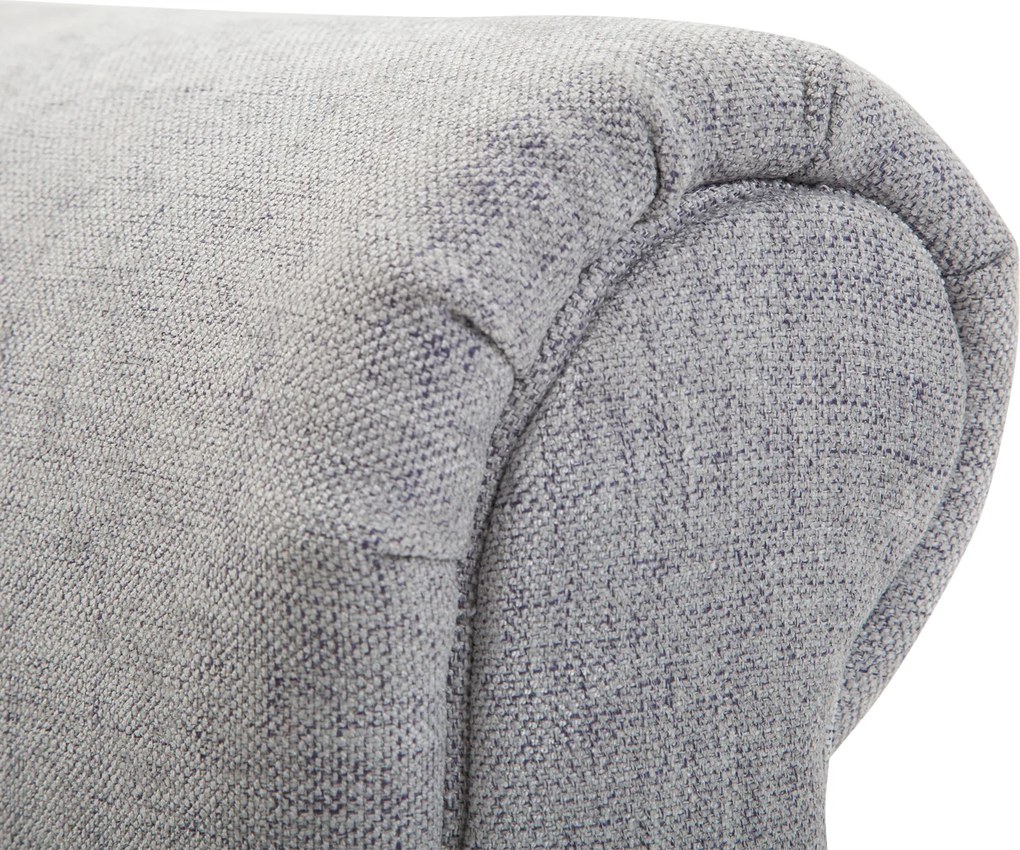 HOMCOM ławka tapicerowana ławka do siedzenia taboret elegancka materiał lniany jasnoszary 103x48x38 cm