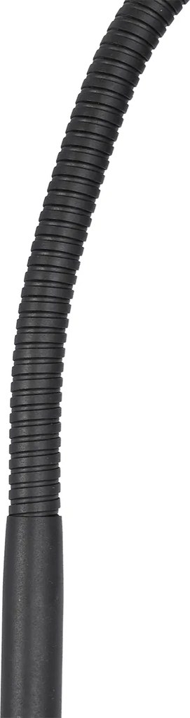 Czarny wentylator stołowy z LED 2700K - Dores