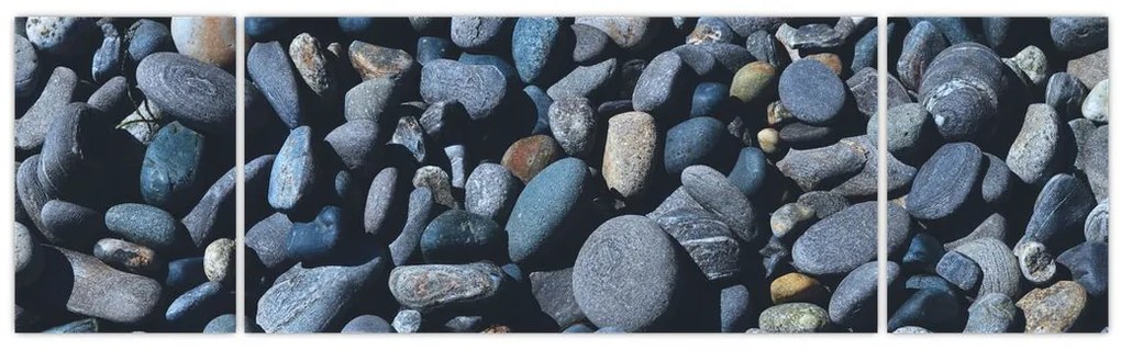 Obraz kamyków z plaży (170x50 cm)