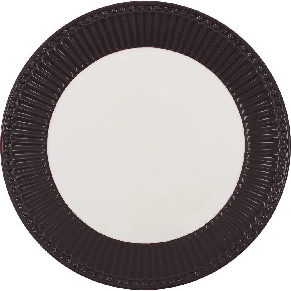 Biało-szary ceramiczny talerz Green Gate Alice, ø 23 cm