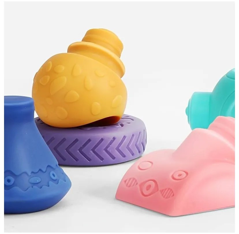 Woopie baby klocki sensoryczne konstrukcyjne układanka do ściskania 13 el.