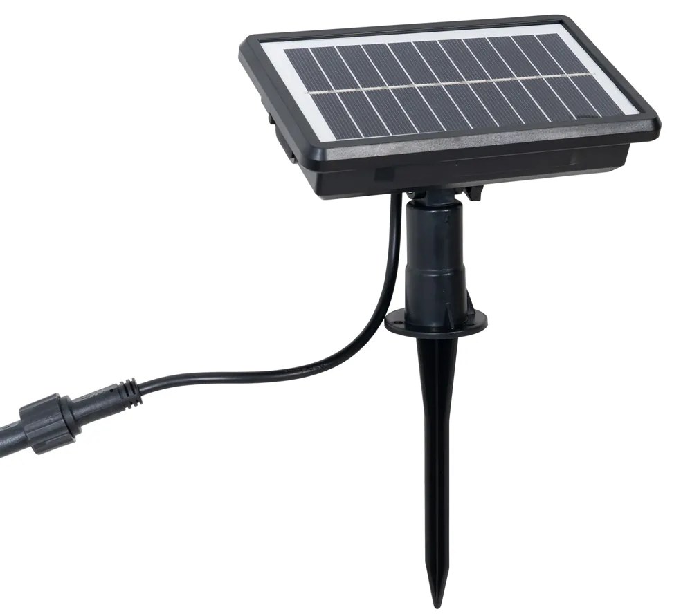 Zewnetrzna Lampki solarne ogrodowe 10m z LED 10 świateł - Russell Nowoczesny Oswietlenie zewnetrzne