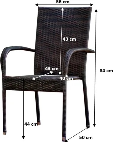 Krzesło ogrodowe Sottile