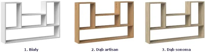 Skandynawski Regał Wiszący Dąb Artisan W3-G41