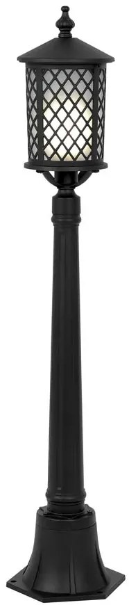 Czarna lampa stojąca słupek do ogrodu - 7X A447 Z5-E37