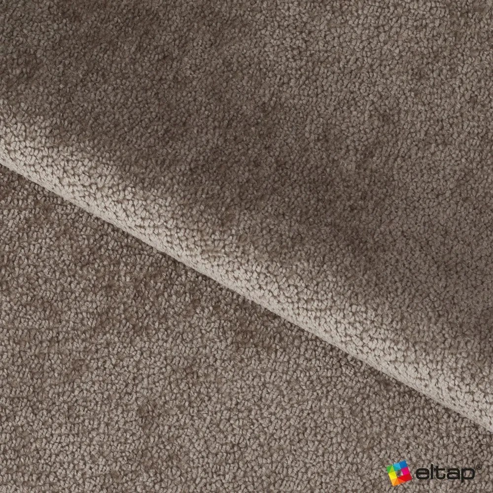 Jasnobrązowe tapicerowane łóżko dwuosobowe ze schowkiem ze stelażem 160x200 cm Dizzle – ELTAP