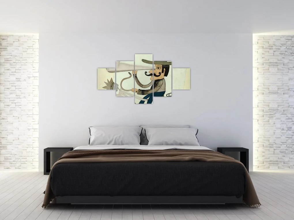 Obraz - Astronom na rowerze (125x70 cm)