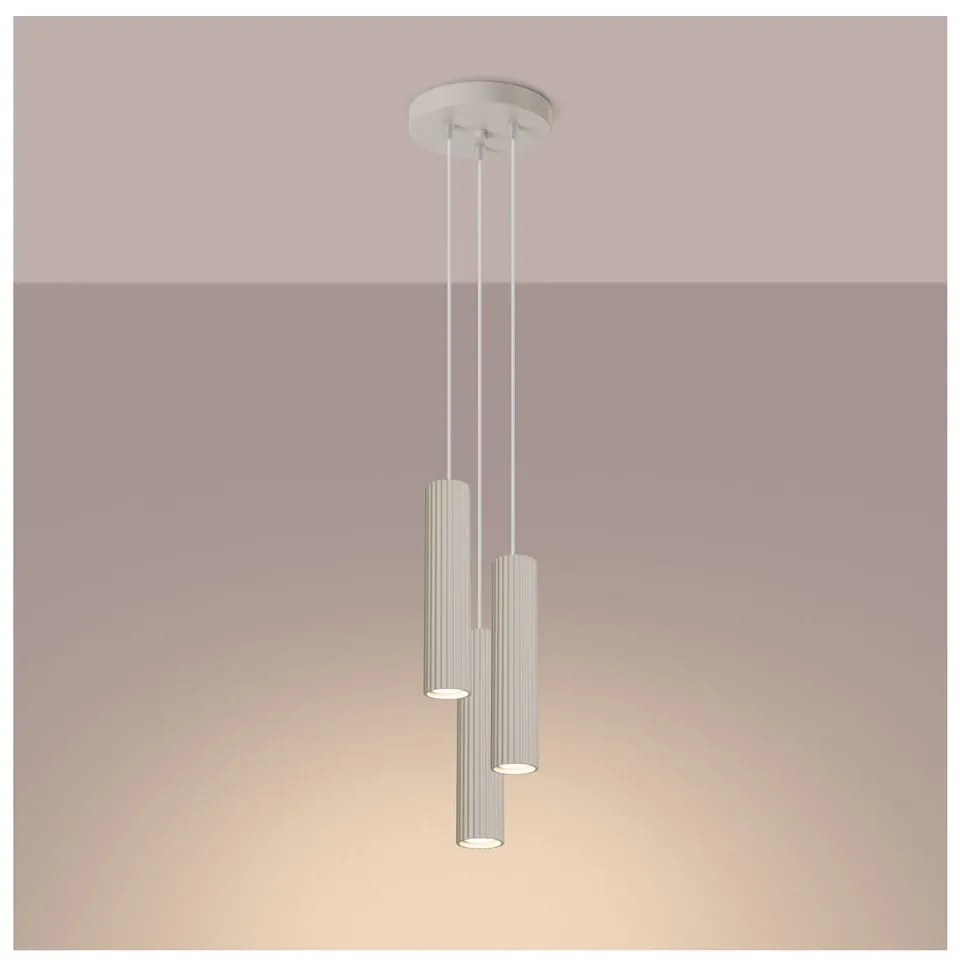 Kremowa lampa wisząca ø 19,5 cm Gleam – Nice Lamps