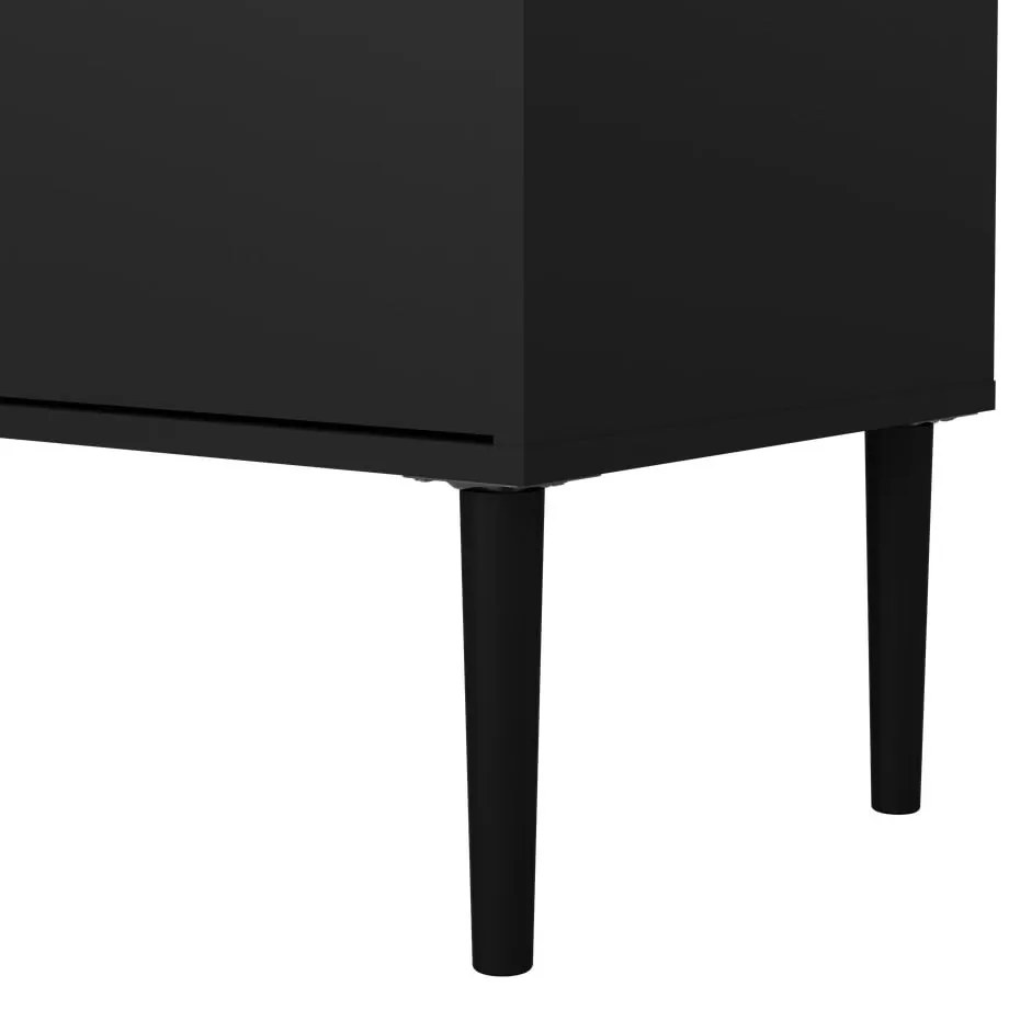 Czarna szafka pod TV 177x57 cm Media – Tvilum