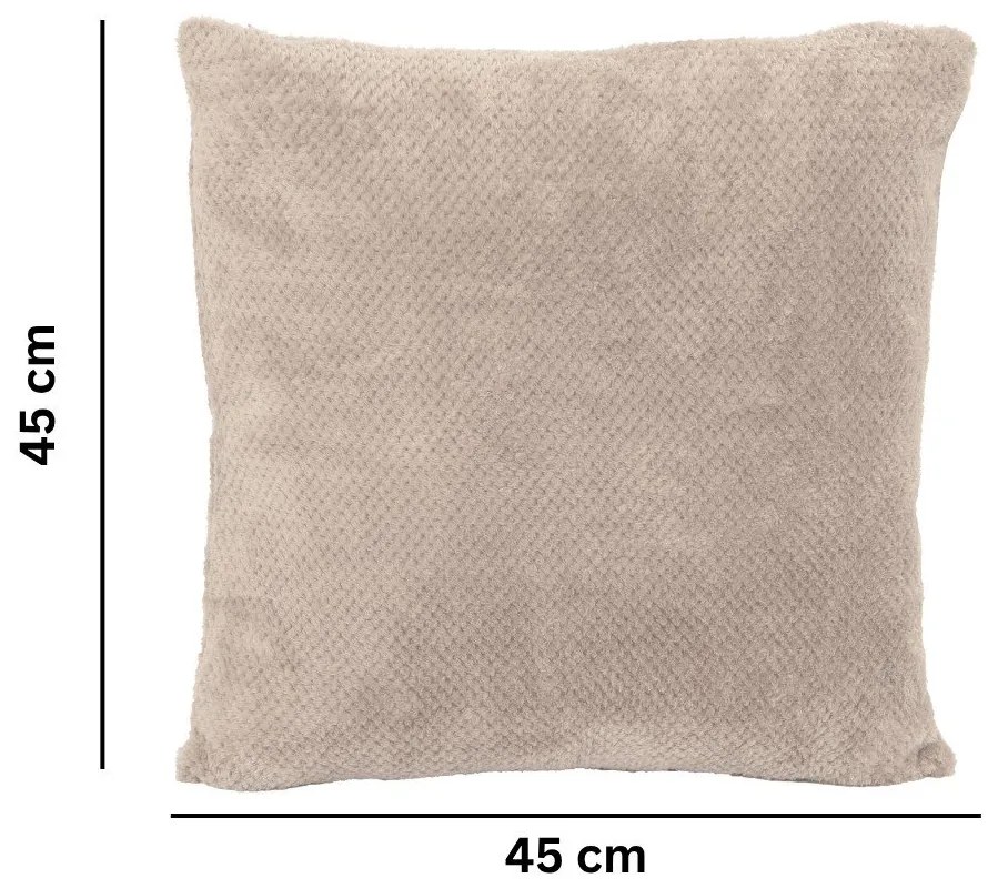 Poduszka dekoracyjna z mikropluszu 45x45 cm Pippa – Tiseco Home Studio