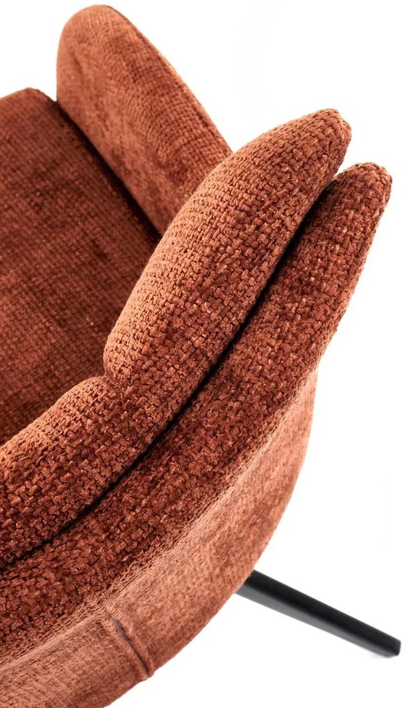 Cynamonowe obrotowe krzesło konferencyjne G1-N37