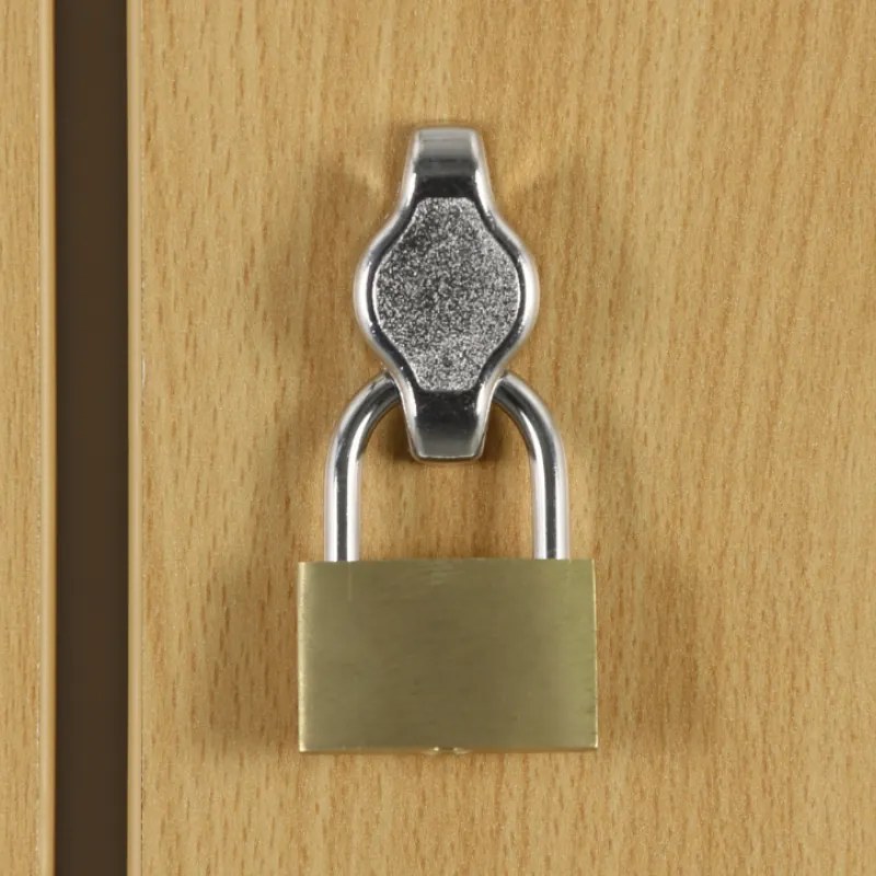 Szafka skrytkowa S1, 6 schowków, 1850 x 900 x 500 mm, demontaż, zamek obrotowy, drzwi laminowane, buk