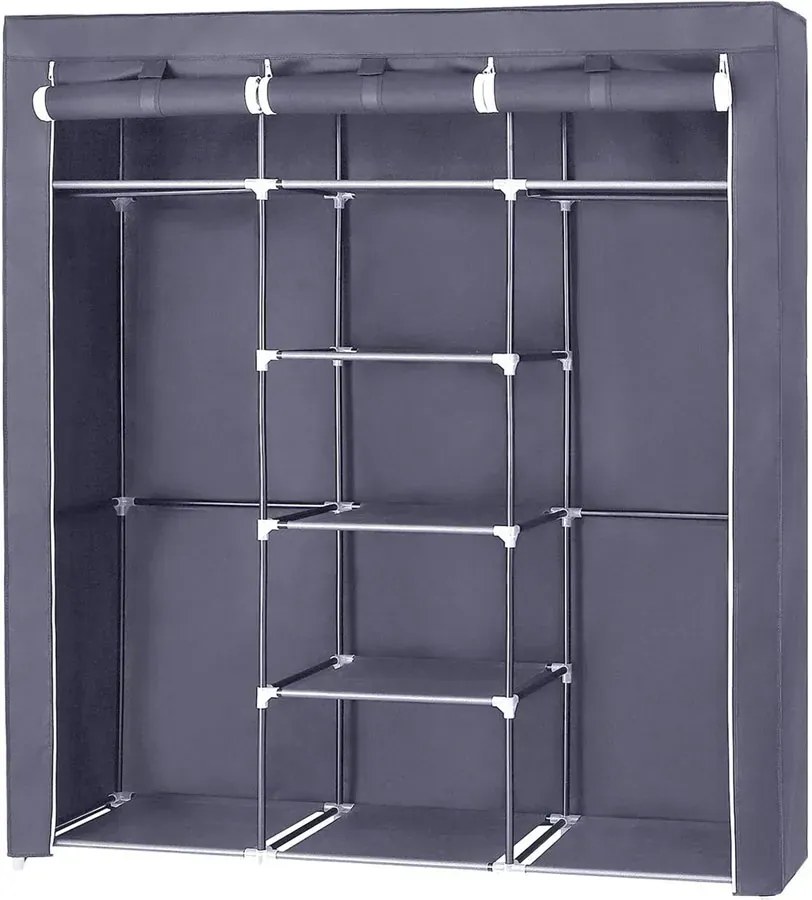 Szara szafa tekstylna do garderoby Z1-R78