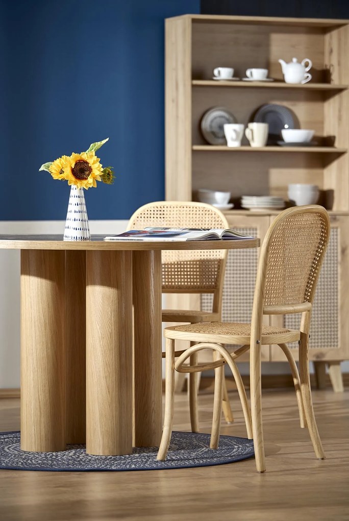 Krzesło jadalniane z rattanu naturalnego K502