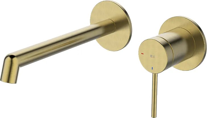 Envol II bateria umywalkowa chowana złota szczotkowana - Essebagno