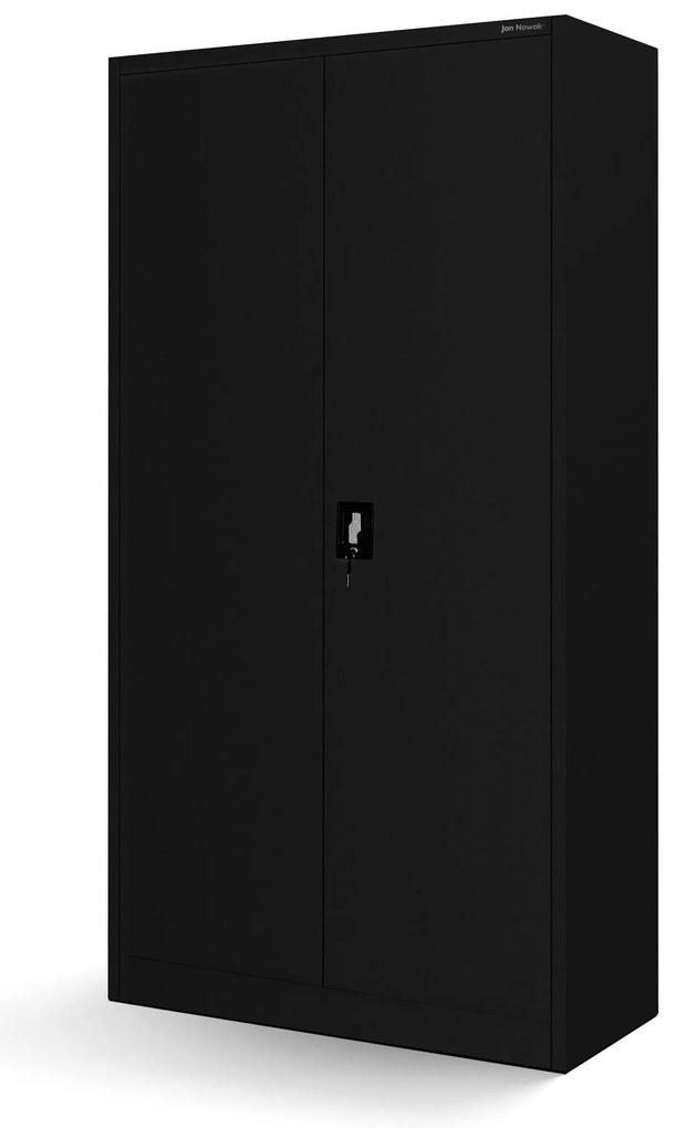 Szafa warsztatowa na narzędzia z tablicami perforowanymi czarna, 920x1850x500 mm: BRUNO All Black