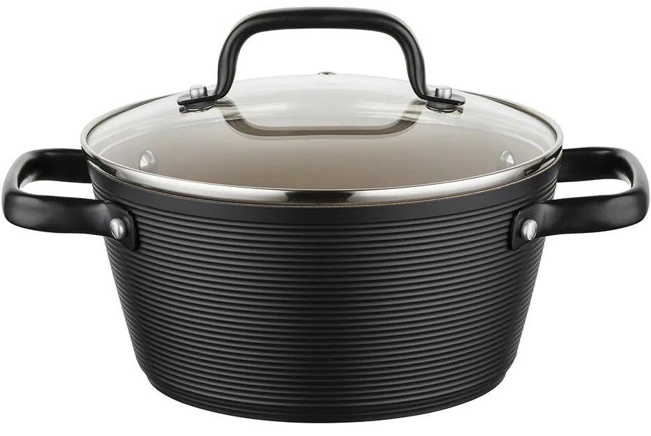 Florina Aluminiowy garnek Carina Black 2,2 l, 20 cm, śred. 20 cm