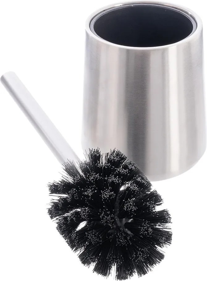 Szczotka do WC ze stali nierdzewnej w kolorze matowego srebra – Orion