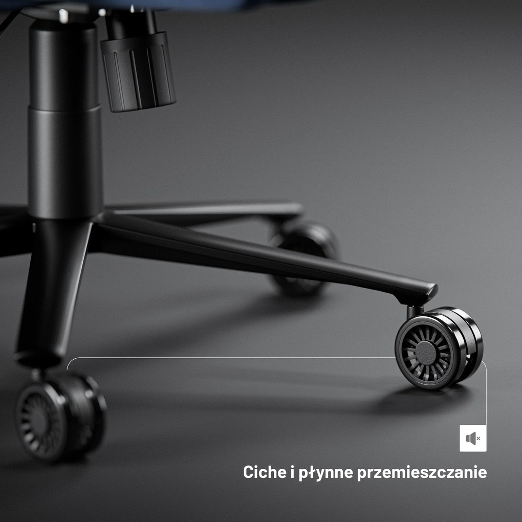 Fotel gamingowy materiałowy Diablo X-One 2.0 Normal Size, Night Blue