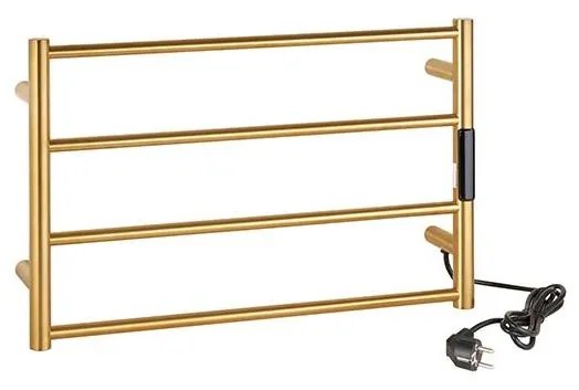 Wieszak na ręczniki 56x37 cm stal nierdzewna/złoty