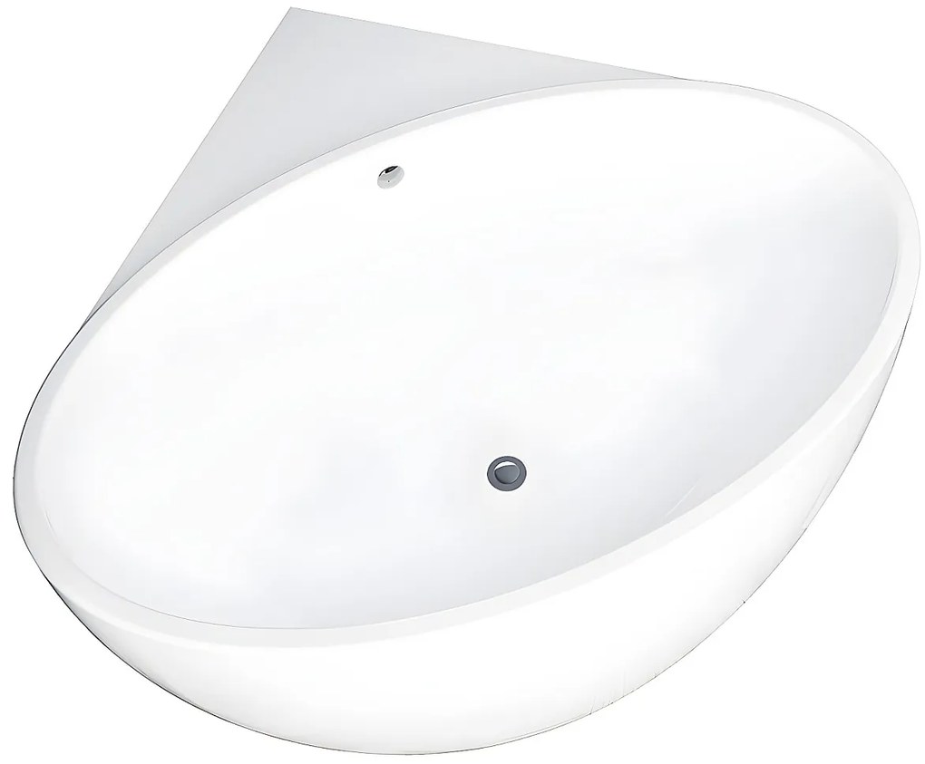 Wanna narożna - 197 L - 127 x 127 x 58 cm - Biała - Akryl - GOURAMI