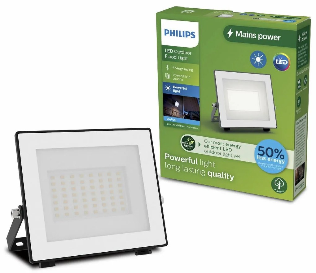 Philips Lois UltraEfficient Outdoor LED FloodLight, 14 W, 2650 lm, 5000 K, IP65