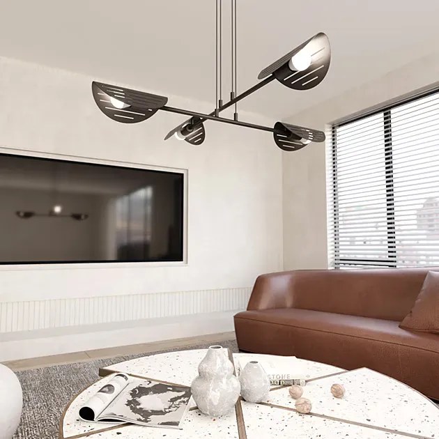 Czarna nowoczesna lampa wisząca - D168 R3-N72
